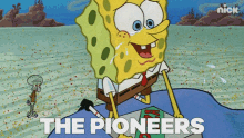 The Pioneers Used To Ride These Babies For Miles Spongebob GIF - The Pioneers Used To Ride These Babies For Miles Spongebob Spongebob Squarepants GIFs