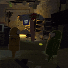 a video game scene with a sign that says 80