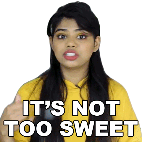 Its Not Too Sweet Shreya Sticker - Its Not Too Sweet Shreya Buzzfeed India Stickers
