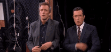 No Daft Punk Dance Party, The Series GIF - C Olbert Report Stephen Colbert Hugh Laurie GIFs