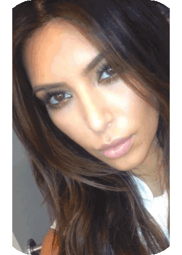 Brunette Milf Sticker - Brunette Milf Kim Kardashian Stickers