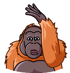 Orangutan Telegram Orangutan Sticker - Orangutan Telegram Orangutan Orang Rofl Stickers