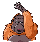 Orangutan Telegram Orangutan Sticker - Orangutan Telegram Orangutan Orang Rofl Stickers