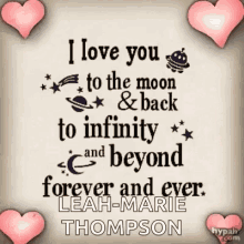 Love To The Moon And Back GIF - Love To The Moon And Back To Infinity And Beyond GIFs