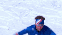 tired para cross country skiing benjamin daviet france paralympics