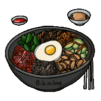 Food Korean Sticker