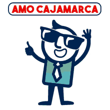 amo cajamarca i love cajamarca thumbs up smile sunglasses