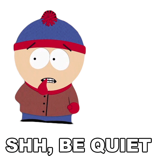 Shh Be Quiet Stan Marsh Sticker - Shh Be Quiet Stan Marsh South Park Stickers