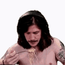 Floppy Jimmie 11_f_tx GIF - Floppy Jimmie 11_f_tx Man Eats Noodles GIFs
