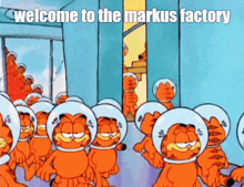Welcome To The Markus Factory Garfield GIF - Welcome To The Markus Factory Garfield Space Helmet GIFs