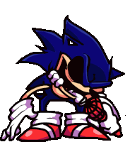 Sonic Exe Down Pose Sticker - Sonic Exe Down Pose Fnf Stickers
