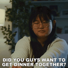 Did You Guys Want To Get Dinner Together Jessica Lin GIF - Did You Guys Want To Get Dinner Together Jessica Lin Wong Fu Productions GIFs