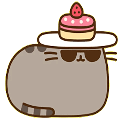 Pusheen Cake Sticker - Pusheen Cake Cat Stickers