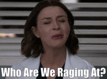 Greys Anatomy Amelia Shepherd GIF - Greys Anatomy Amelia Shepherd Who Are We Raging At GIFs