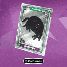 a card with a spider on it that says smooth spider