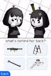 Weirdcore 3ds GIF - Weirdcore 3ds What Behind Her Back GIFs