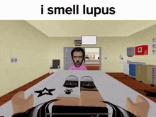 a computer generated image with the words i smell lupus on the top