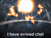 a screen says i have arrived chat in the rain