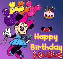 Minnie Mouse Happy Birthday GIF - Minnie Mouse Happy Birthday GIFs