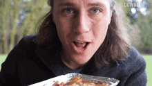 Smelling The Food Michael Downie GIF - Smelling The Food Michael Downie Downielive GIFs