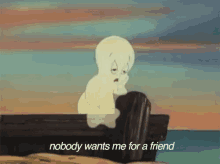 No Friends For Casper GIF - Nofriends Casper Lonely GIFs
