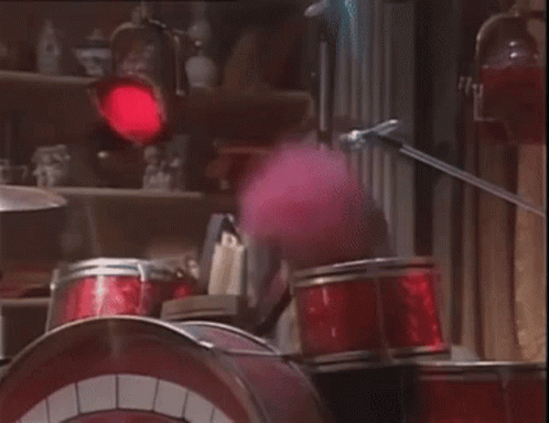 animal muppets drums gif