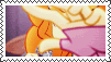a close up of a cartoon character on a postage stamp