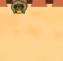 a cartoon drawing of a person laying on a rocky surface