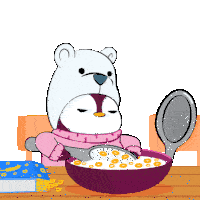 Kids Morning Sticker - Kids Morning Hungry Stickers