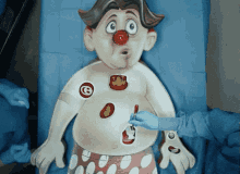 a cartoon character is being operated on by a doctor