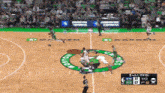 a basketball game between the celtics and the nvk