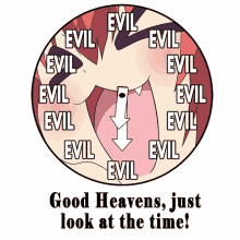 Evil Time GIF - Evil Time Satania GIFs