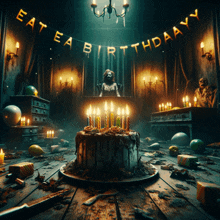 Eat Birthday Cake GIF - Eat Birthday Cake Creepy GIFs