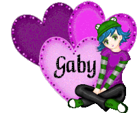 Gabriela Gaby Sticker - Gabriela Gaby Heart Stickers