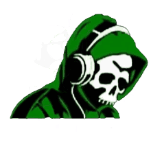 skeleton squelette vert green lagiftor