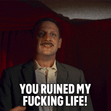 You Ruined My Fucking Life I Think You Should Leave With Tim Robinson GIF - You Ruined My Fucking Life I Think You Should Leave With Tim Robinson You Completely Destroyed My Fucking Life GIFs
