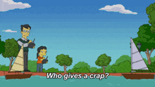 Who Gives A Crap Simpsons GIF