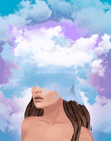 Head In The Clouds Keep Breathin GIF - Head In The Clouds Keep Breathin Ariana Grande GIFs