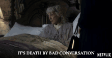 Its Death By Bad Conversation Eileen Atkins GIF - Its Death By Bad Conversation Eileen Atkins Queen Mary GIFs