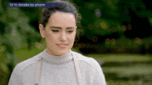 Grimace Daisy Ridley GIF - Grimace Daisy Ridley Bake Off GIFs