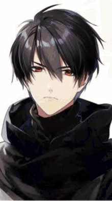 anime boy with black hair