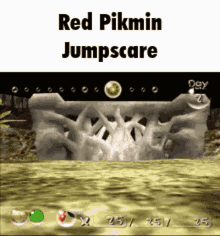 Pikmin Red Pikmin GIF - Pikmin Red Pikmin Jumpscare GIFs