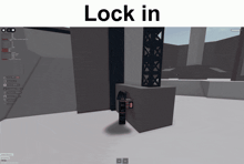 a screenshot of a video game with the words lock in on top