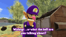 Smg4 Waluigi GIF - Smg4 Waluigi What The Hell Are You Talking About GIFs