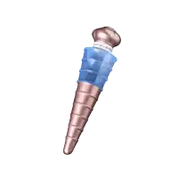 a bottle stopper with a blue cap that says " color of the day "