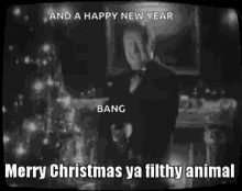 Angels With Even Filthier Souls Merry Christmas Ya Filthy Animal GIF - Angels With Even Filthier Souls Merry Christmas Ya Filthy Animal Tommy Gun GIFs