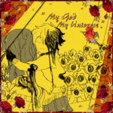 a drawing of a man and woman with the words " my god my universe "
