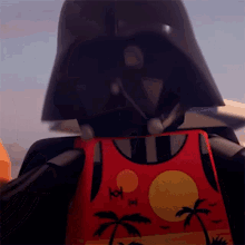 Feeling Down Darth Vader GIF - Feeling Down Darth Vader Lego Star Wars Summer Vacation GIFs