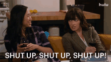 Shut Up Shut Up Shut Up Ellen GIF - Shut Up Shut Up Shut Up Ellen Mia GIFs
