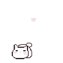 cat cute playing pixelated jump